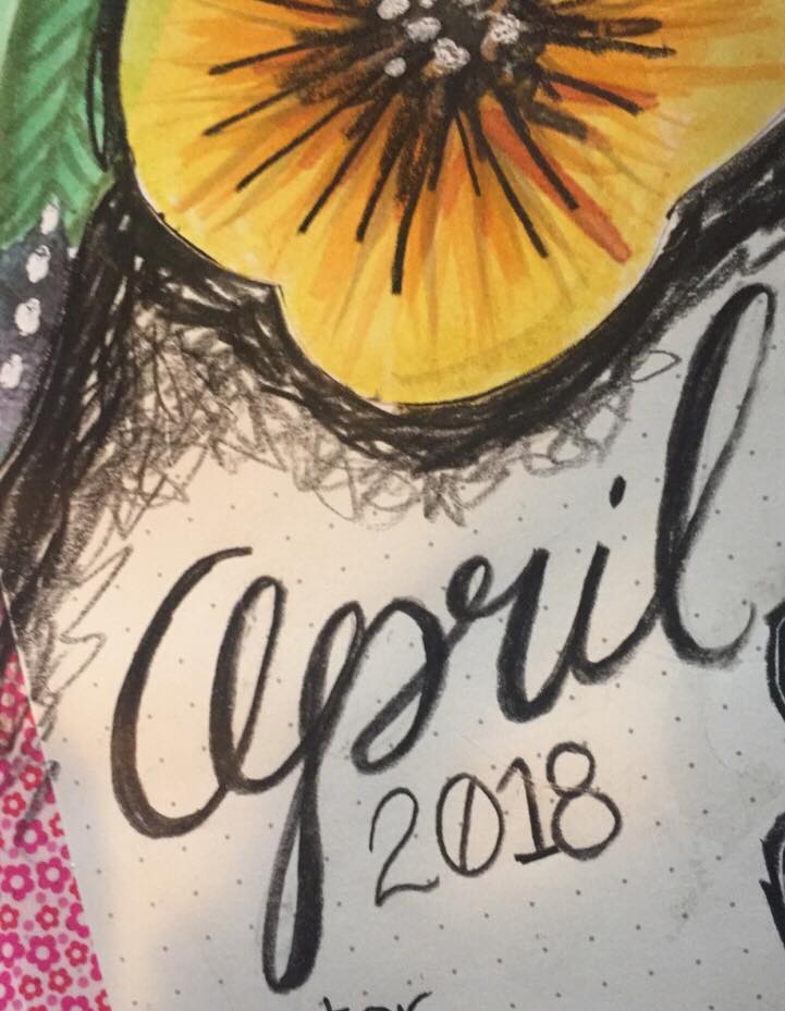 Plan With Me > April 2018 Bujo Cover Page